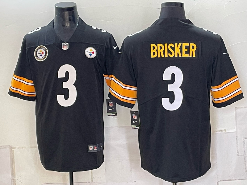 2026 Men Pittsburgh Steelers #3 Brisker Black Limited Nike NFL Jersey 0924001->dallas cowboys->NFL Jersey
